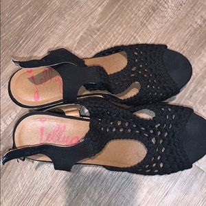 Jelly pop wedge heels